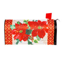 Gilded Pattern Poinsettia Christmas Mailbox Cover,56893