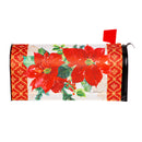 Gilded Pattern Poinsettia Christmas Mailbox Cover,56893