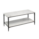 Indoor/Outdoor Nottoway White Marble Coffee Table,59k67