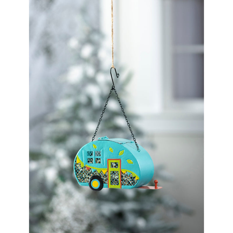 Metal Camper Birdfeeder,59n97