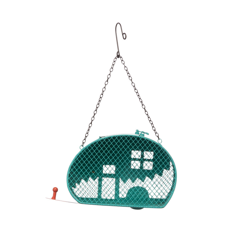 Evergreen Bird Feeder,Metal Camper Birdfeeder,8.86x3.94x12.2 Inches