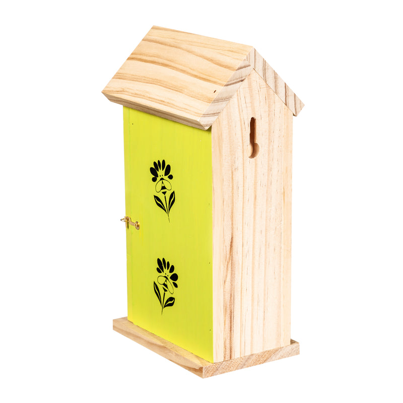 Evergreen Bird House,10"H Book Bee House, Bee Easy Bee Observation,5.5x4x10 Inches