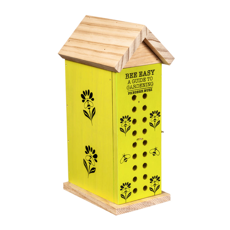 Evergreen Bird House,10"H Book Bee House, Bee Easy Bee Observation,5.5x4x10 Inches