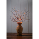 Indoor/Outdoor Lighted Halloween Black Branches with 100 Orange LEDs, Set of 2,65j46