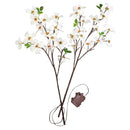 Indoor/Outdoor Lighted Dogwood Tree Branches, Set of 2,65k07