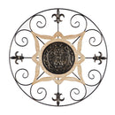 Metal and Wood Wall Decor,6awd617