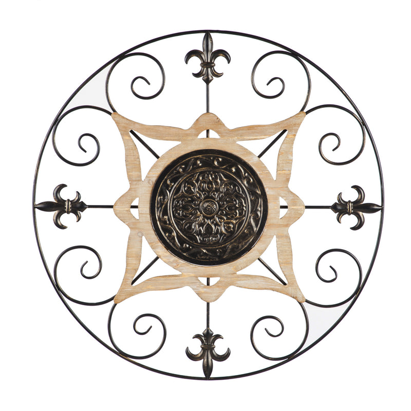 Metal and Wood Wall Decor,6awd617