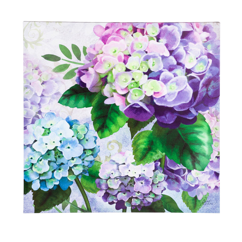 Hydrangea Vintage Collage Wall Canvas, 30"x30",6c86012