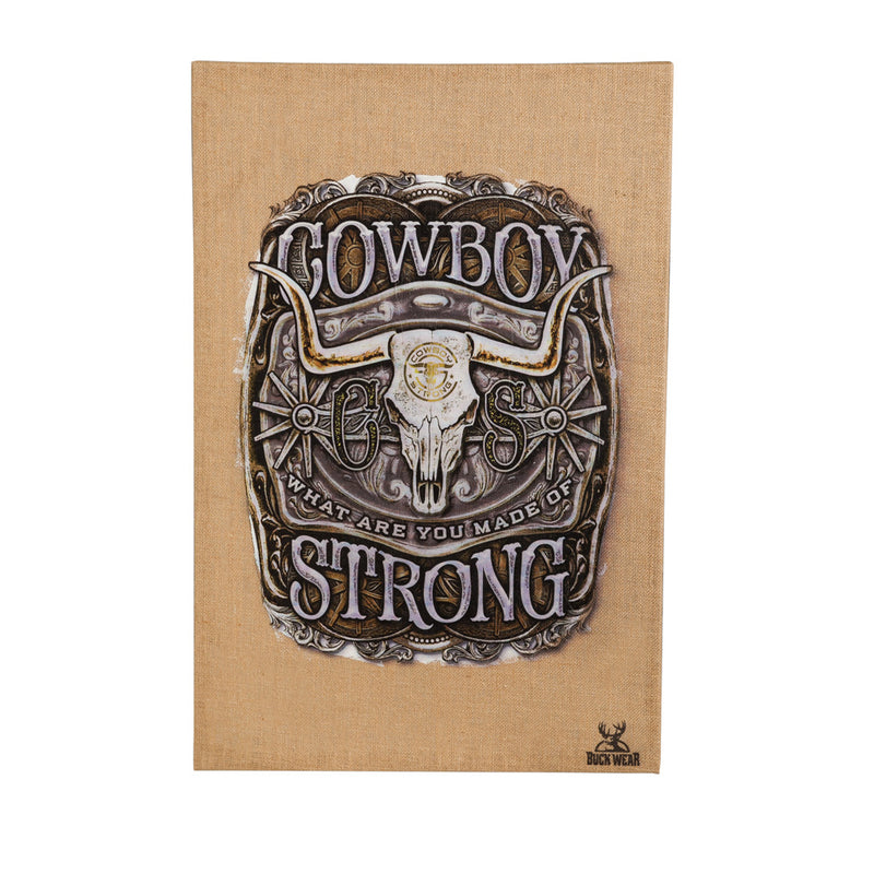 Cowboy Strong, Burlap Wall Canvas,6cb65561