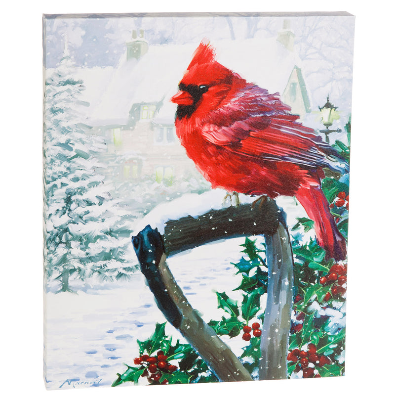 LED Canvas Wall Décor, Cardinal with Shovel,6ltc6646