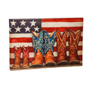 Patriotic Cowboy Boots Outdoor Canvas 24"x36",6oc65886