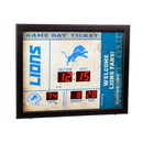 Bluetooth Scoreboard Wall Clock, Detroit Lions,7cl3810b