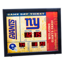 Bluetooth Scoreboard Wall Clock, New York Giants,7cl3820
