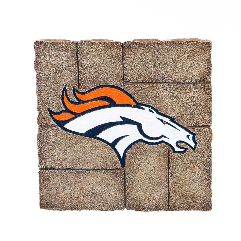 Evergreen Garden Stone,Denver Broncos, Garden Stone,11.7x11.7x0.78 Inches