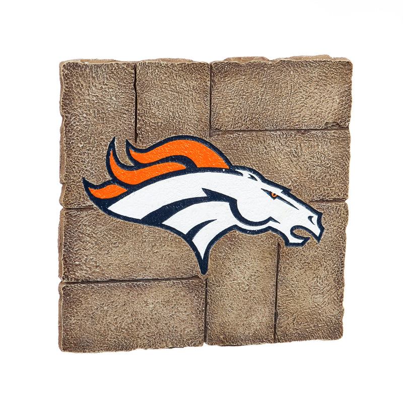 Evergreen Garden Stone,Denver Broncos, Garden Stone,11.7x11.7x0.78 Inches