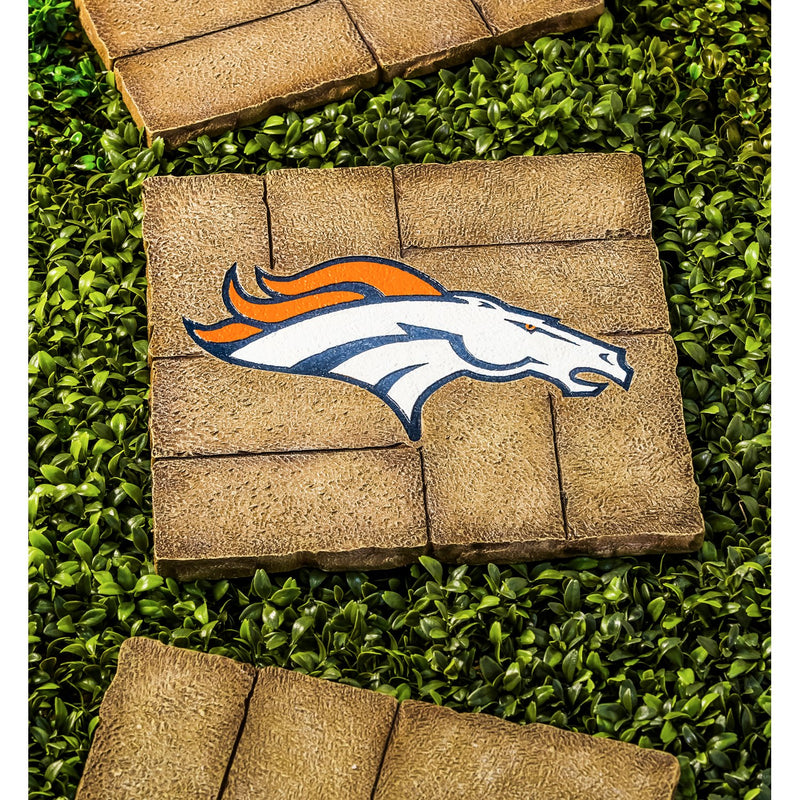 Evergreen Garden Stone,Denver Broncos, Garden Stone,11.7x11.7x0.78 Inches