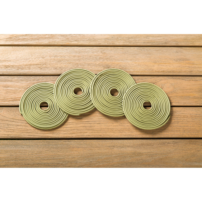 ZFence Citronella 5" Diameter Spiral Refill, 4 PCS, Green,84g1537