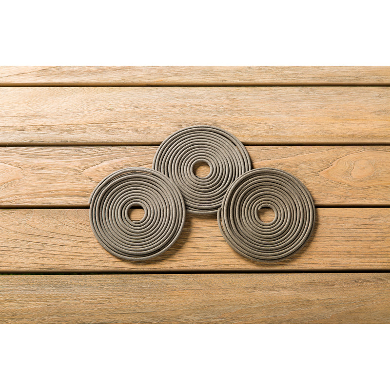 Evergreen ZFence Citronella 5" Diameter Spiral Refill, 4 PCS, Black, 5'' x 5'' x 18'' inches.