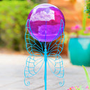 28" Gazing Ball Set,  Blue Butterfly,84g2119