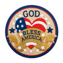 10" Garden Stone, God Bless America,84g3314