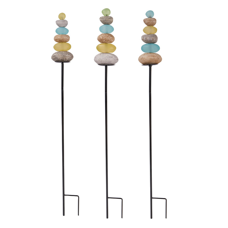 Zen Stacked Garden Stake, 3 ASST,84g3834