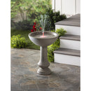 "Tuscany" Round Birdbath w/Smart Fountain, 20"x20"x26"inches