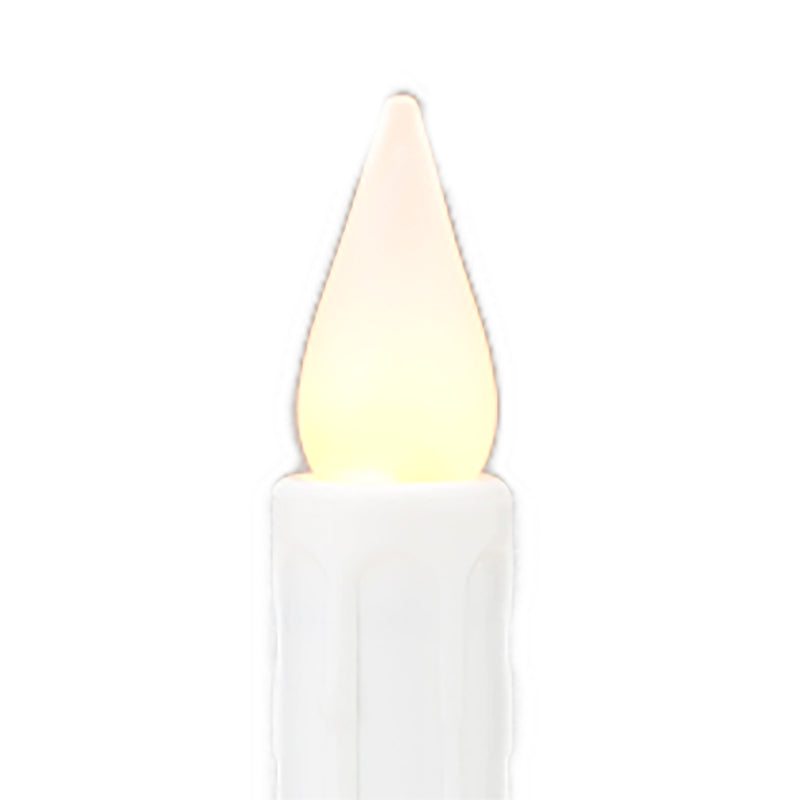 Yellow LED Bulbs for Window Candles, 2-Pack - White Bulb Base,87164wh