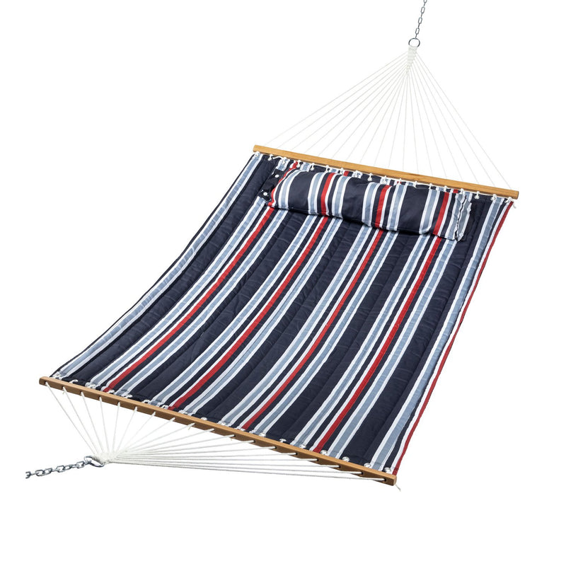 Quilted Poly Hammock Blue Stripe,8f00609