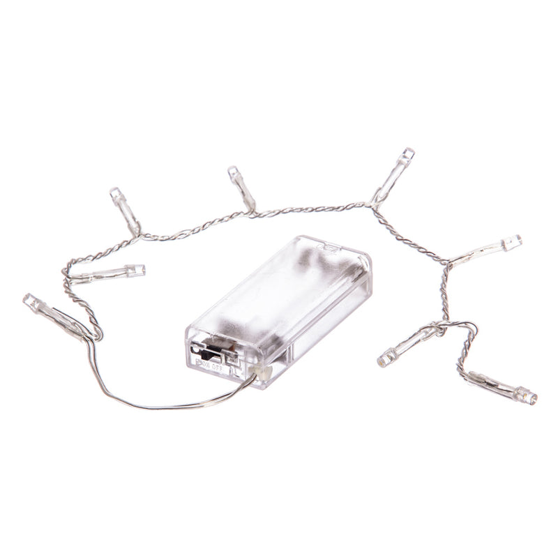 Glass Mason Jar w/String Lights, Americana,8led033