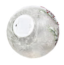 Glass Handpainted Cardinal and Pinecones LED Globe, Set of 2,8led184