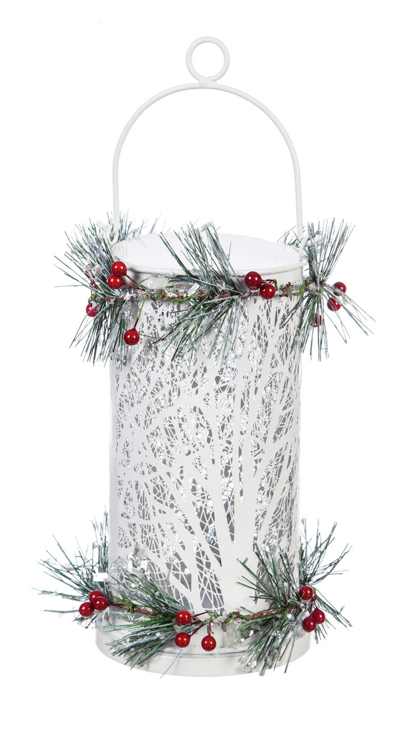 White and Red LED Candle Holder Décor, 2 ASST,8led210