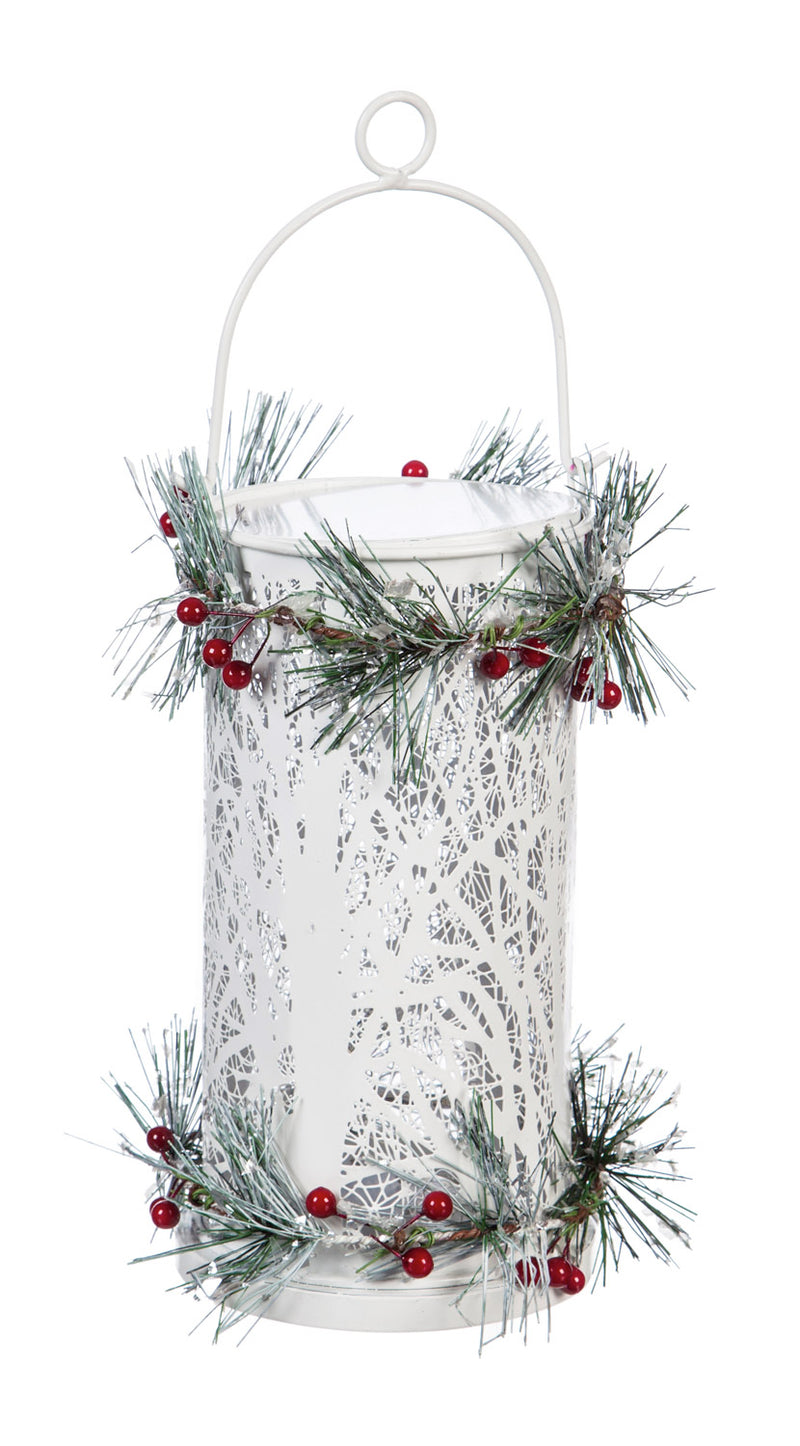 White and Red LED Candle Holder Décor, 2 ASST,8led210