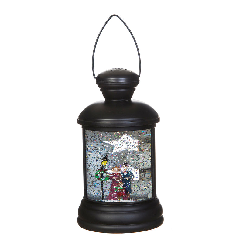 LED Acrylic Lantern Winter Scene Table Decor, 2 Asst,8led362