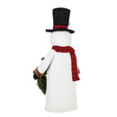 LED Snowman with Wreath Tabletop Decor,8led443