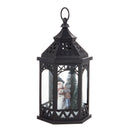 LED Lantern with Flower Cut-out Design and Snowman Scene,8led489