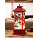 10.5" LED Spinning Water Cardinal Tabletop Decor,8led543