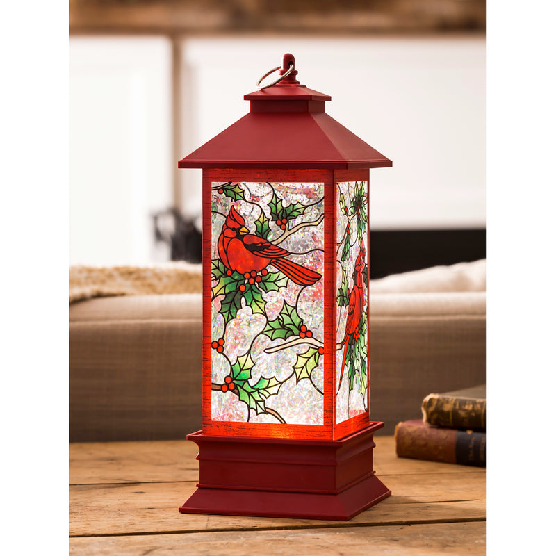 10.5" LED Spinning Water Cardinal Tabletop Décor,8led543