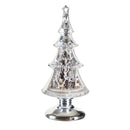 18" LED Musical Tree with Winter Scene Tabletop Decor,8led546