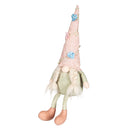 LED Plush Gnome with Flower Vine Hat Table Decor, 2 Asst,8led567