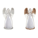 LED Acrylic Angel  Table Decor, 2 Asst: Gold/Silver,8led658