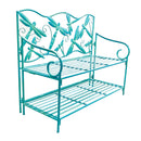 Dragonfly Metal Garden Storage Bench,8mb143