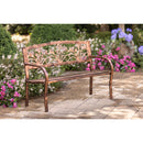 Metal Coneflower Bench,8mb166