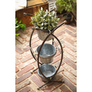 Metal 3 Pot Planter with Stand,8pmtl186