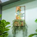 Laser Cut Metal Painted Dragonfly Plant Stand,8pmtl5261