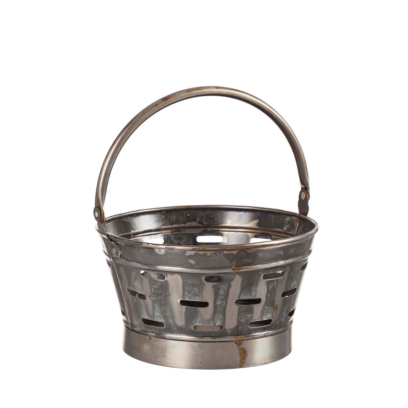 Vintage Olive Bucket Styled Basket, Set of 2,8pmtl5282