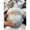 Terracotta Santa and Snowman with Crackle Effect Tabletop Decor, 2 Asst,8tac087