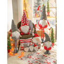 31" Fabric Gnome Decor with Advent Calendar Hat,8taf013