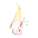 Gnome with Flower Stems Table Decor, 2 Asst,8tan114