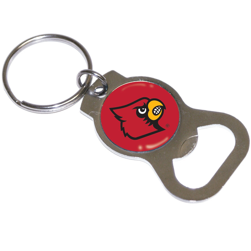 Evergreen Bottle Opener Key Ring, University of Louisville