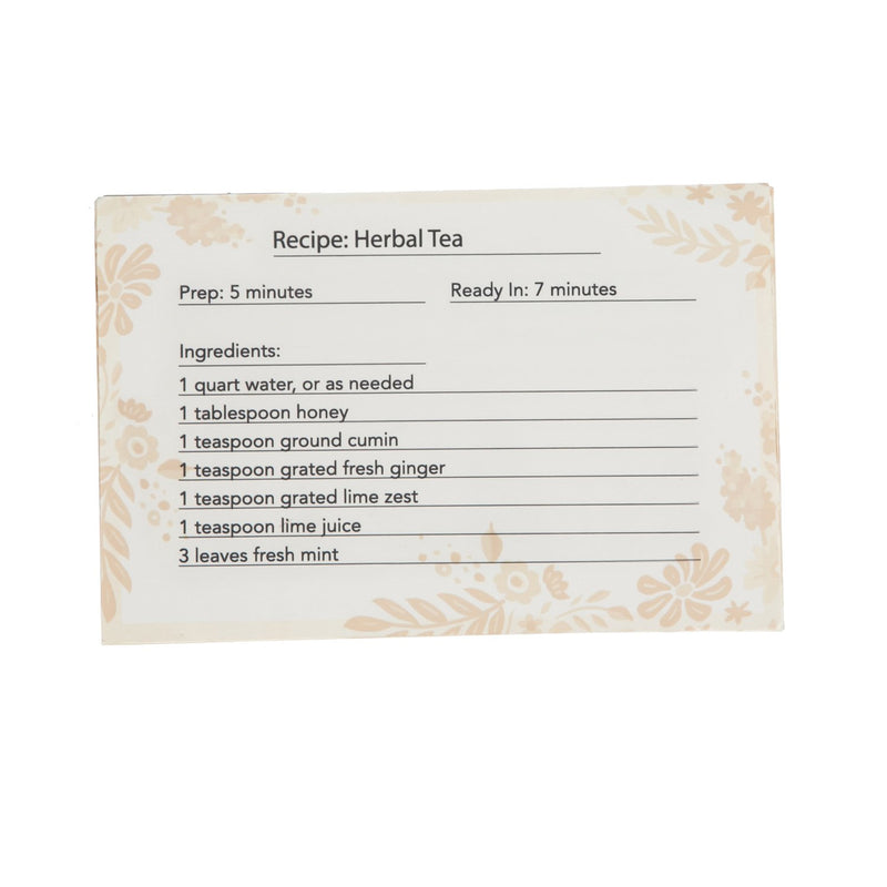 Recipe Tin with Recipe Cards and Ceramic Cups, Blooming Garden,p18616516